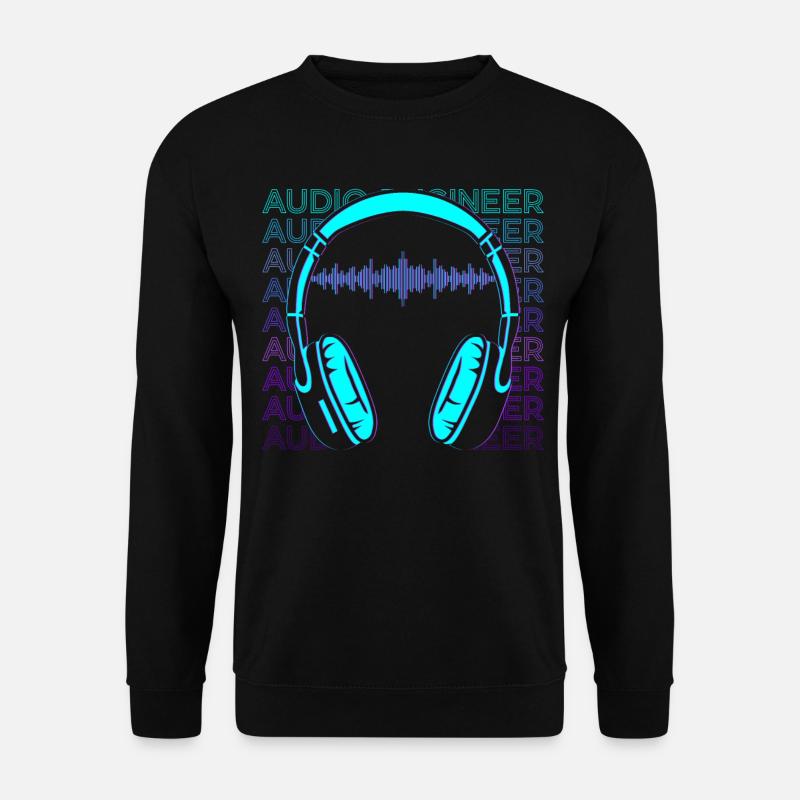Tontechniker Tontechniker Retro Geschenk - Unisex Pullover - Schwarz