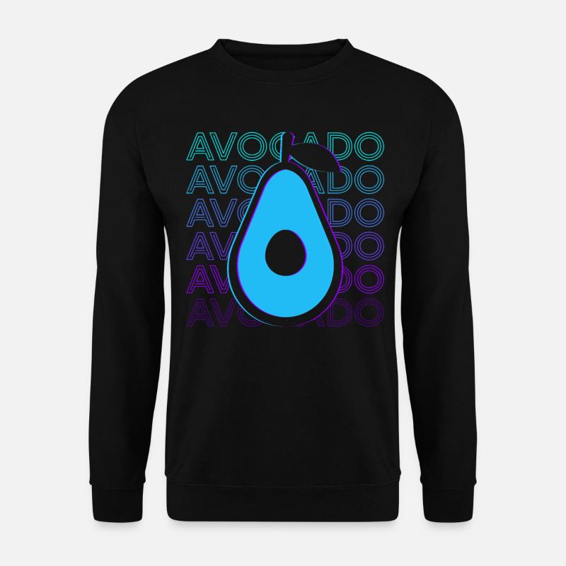 Avocado Retro Gift - Unisex Sweatshirt - black