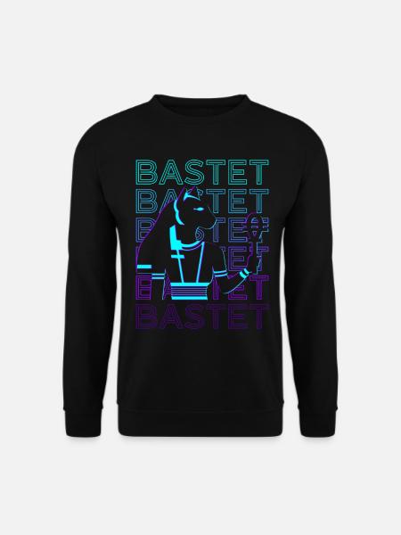 Bastet egyptisk gudinde egyptisk kat gamle Aeg - Unisex sweater - sort