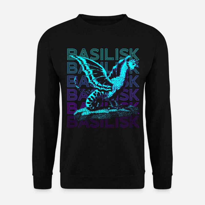 Basilisk Retro Gift - Unisex Sweatshirt - black