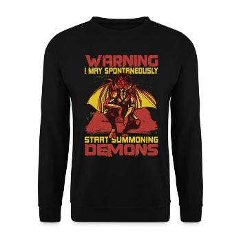 Drôle de cadeau occulte culte - Sweat-shirt Unisexe - noir - Devant - Alina (178cm) & Michal (187cm)