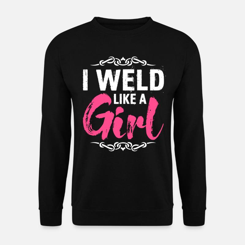 Lustiger Schweißer Schweißer Geschenk - Unisex Pullover - Schwarz