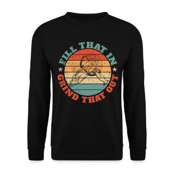 Funny Welder Welding Retro Gift - Unisex Sweatshirt - black - Front - Alina (178cm) & Michal (187cm)