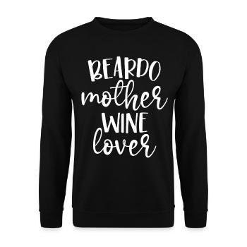 Bearded Dragon Gift - Unisex Sweatshirt - black - Front - Alina (178cm) & Michal (187cm)