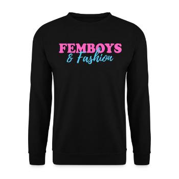 Femboy Gift - Unisex Sweatshirt - black - Front - Alina (178cm) & Michal (187cm)