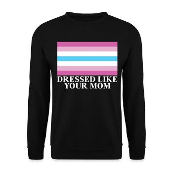Femboy Flag Gift - Unisex Sweatshirt - black - Front - Alina (178cm) & Michal (187cm)