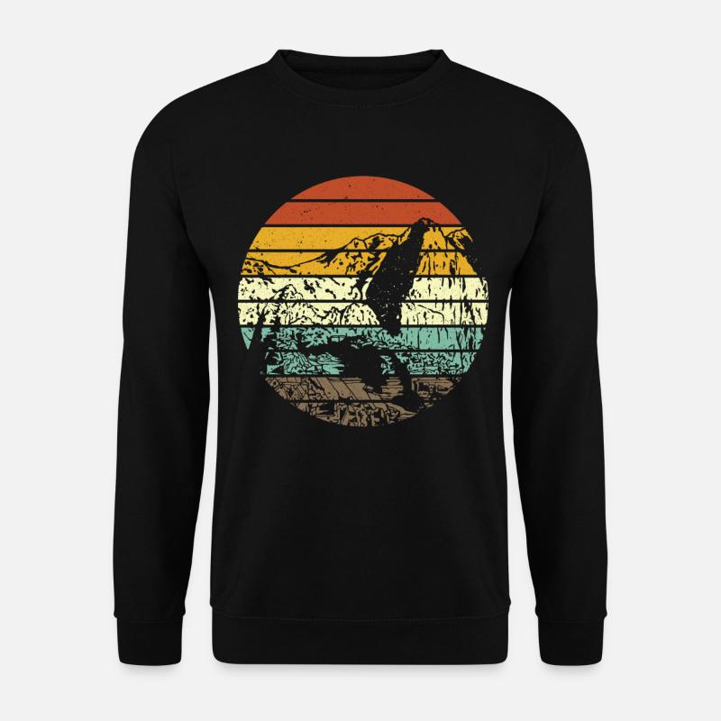 Machu Picchu Peru Inka Retro Vintage Geschenk - Unisex Pullover - Schwarz