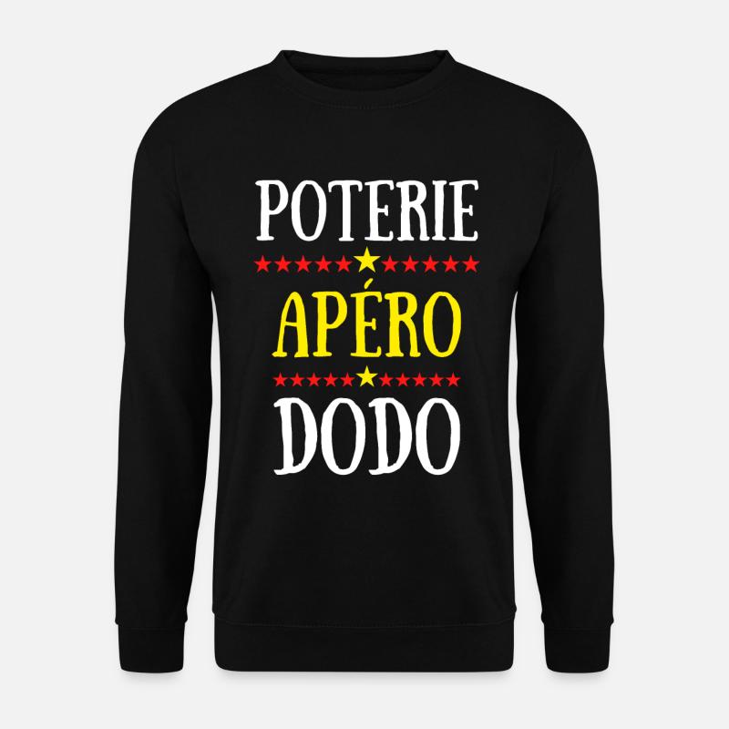 poterie apéro dodo - Sweat-shirt Unisexe - noir