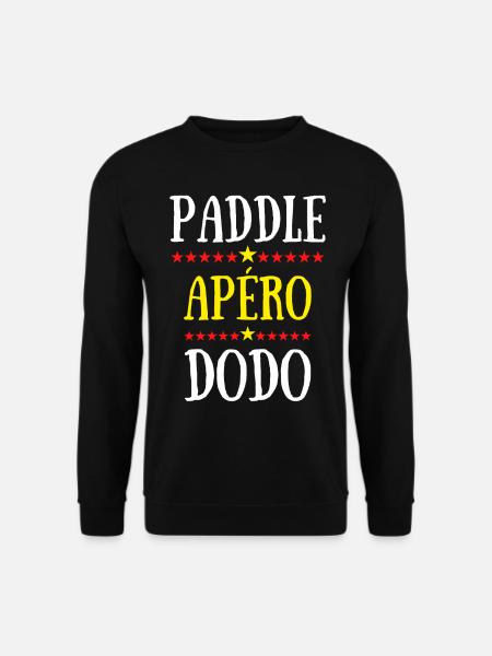 paddle apéro dodo - Sweat-shirt Unisexe - noir