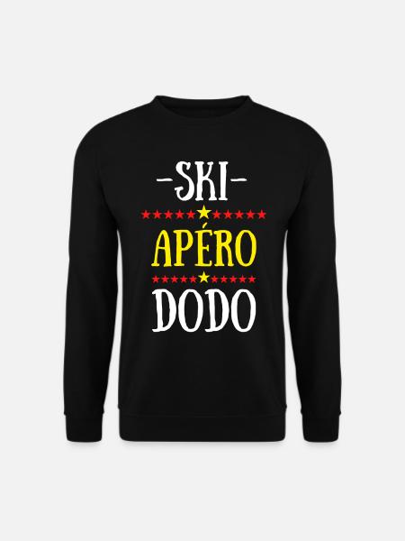 ski apéro dodo - Sweat-shirt Unisexe - noir