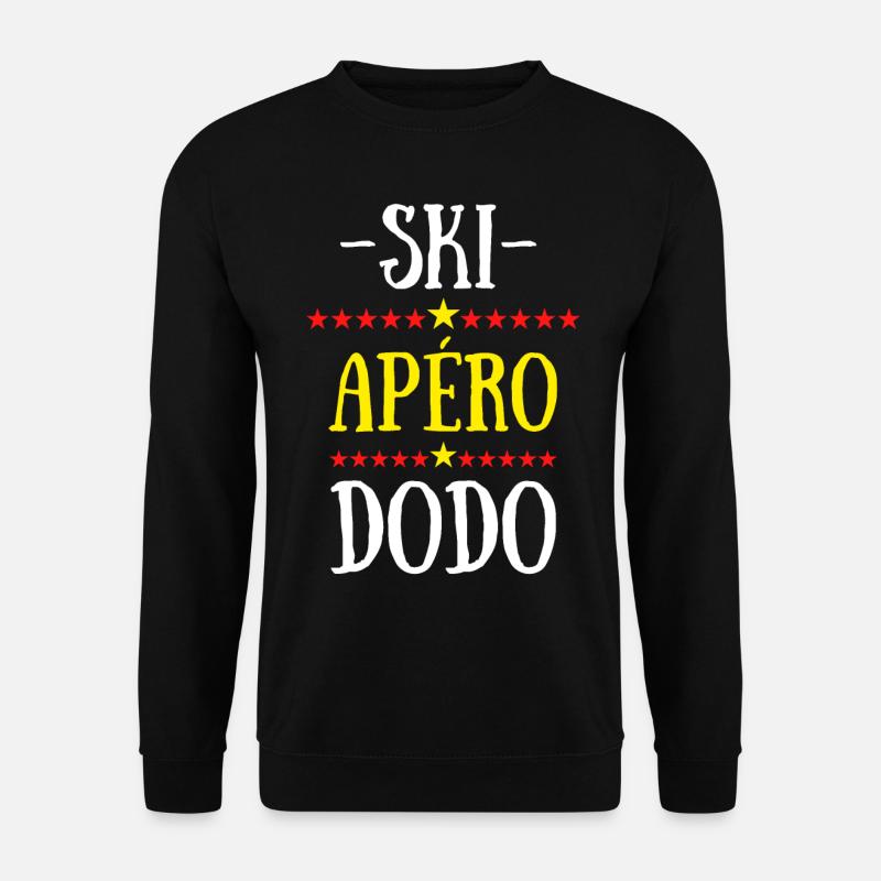 ski apéro dodo - Sweat-shirt Unisexe - noir