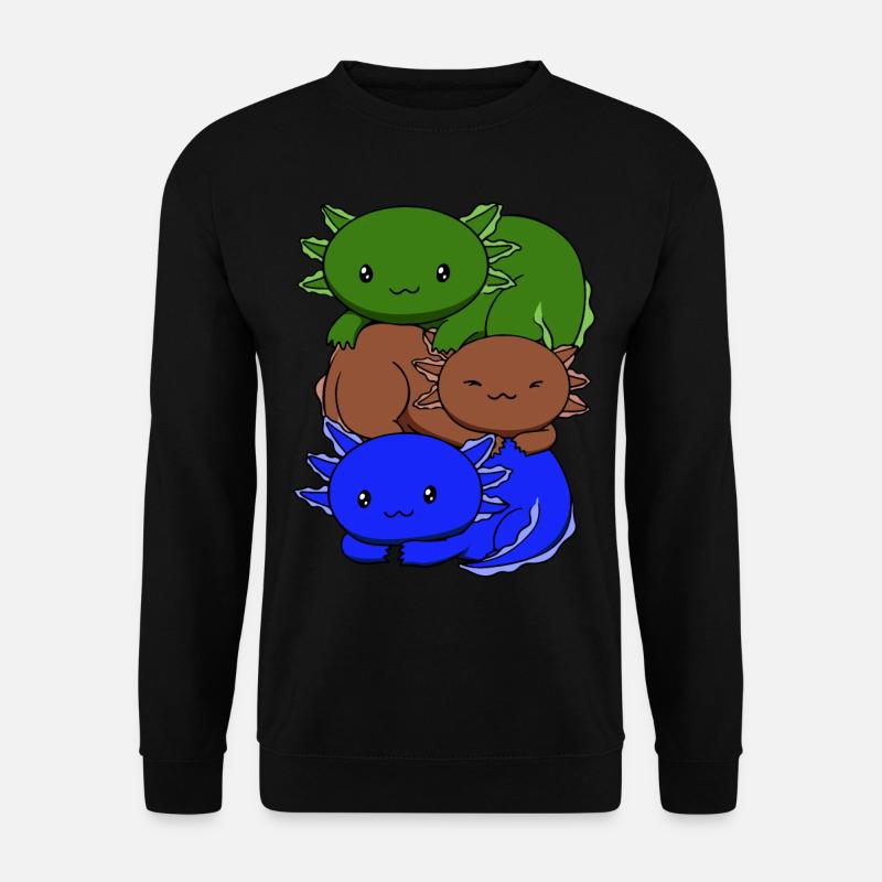 Drapeau sapiosexuel Axolotl Pile Kawaii - Sweat-shirt Unisexe - noir