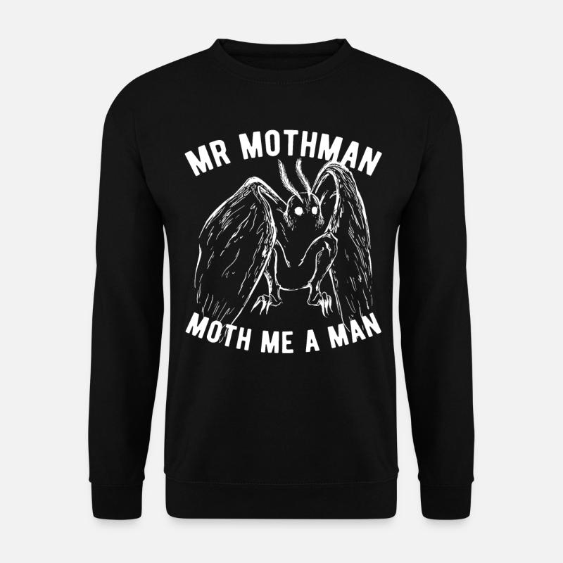 Mothman Cryptid Cryptozoology - Unisex Sweatshirt - black