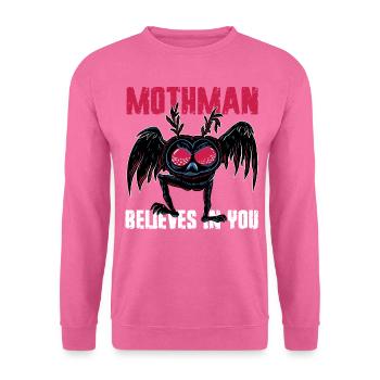 Mothman Kryptide Kryptozoologie - Unisex Pullover - Pink - Vorne