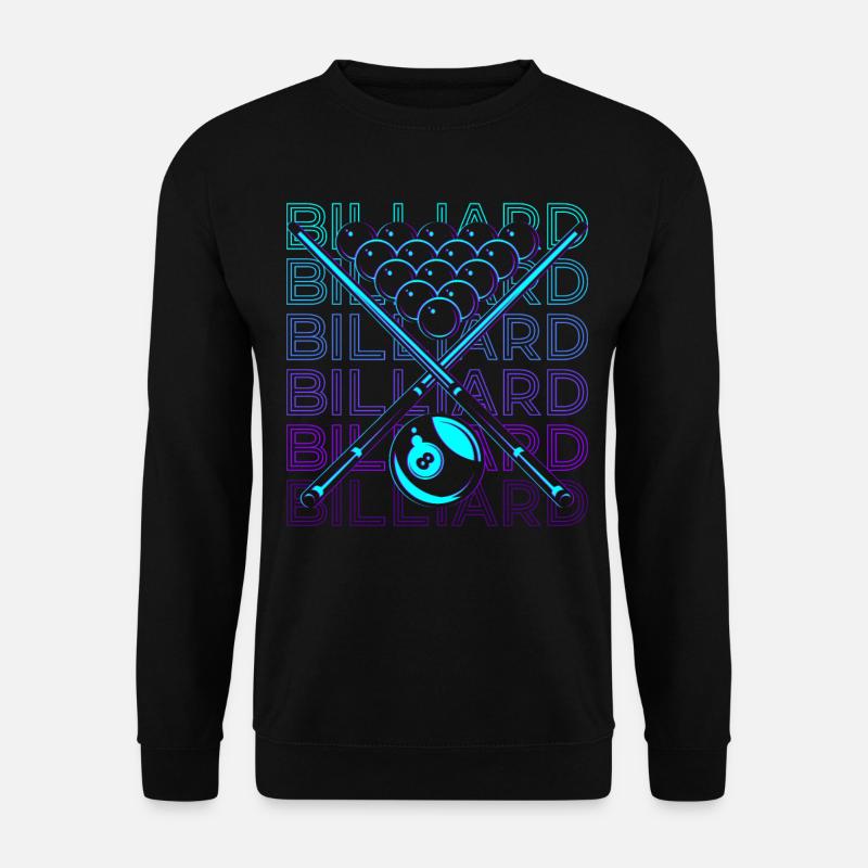 Billiard Player Retro Gift - Unisex Sweatshirt - black