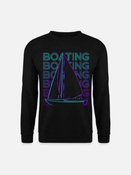 Boating Sailboat Retro Gift - Unisex Sweatshirt - black