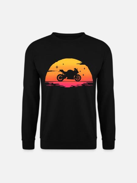 motorcycle sportbike motorcycle motorcycle t-shirt - Unisex Sweatshirt - black
