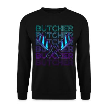 Fleischer Retro Cadeau - Sweat-shirt Unisexe - noir - Devant - Alina (178cm) & Michal (187cm)