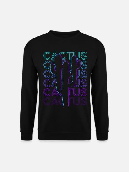 Cactus Cactus Retro Gift - Unisex Sweatshirt - black