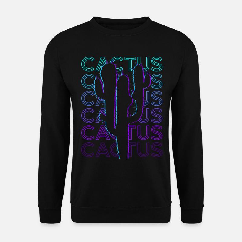 Cactus Cactus Retro Cadeau - Sweat-shirt Unisexe - noir