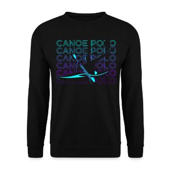 Canoë Polo Canoë Canoë Cadeau Rétro - Sweat-shirt Unisexe - noir - Devant - Alina (178cm) & Michal (187cm)