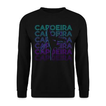 Capoeira Brazilian Martial Artist Retro Gesch - Unisex Sweatshirt - black - Front - Alina (178cm) & Michal (187cm)