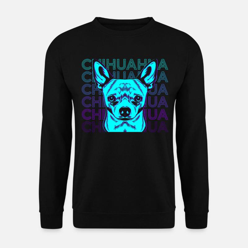 Chihuahua Retro Geschenk - Unisex Pullover - Schwarz
