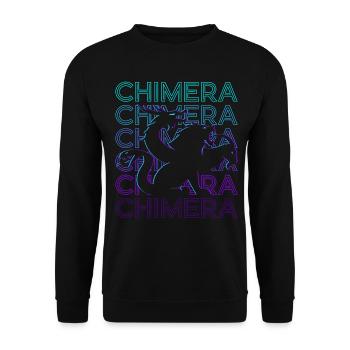 Chimera Ancient Greek Mythology Retro Gift - Unisex Sweatshirt - black - Front - Alina (178cm) & Michal (187cm)