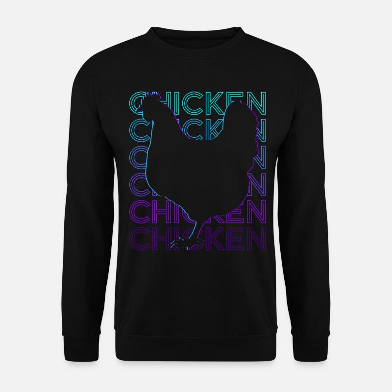 Chicken Retro Gift - Unisex Sweatshirt - black
