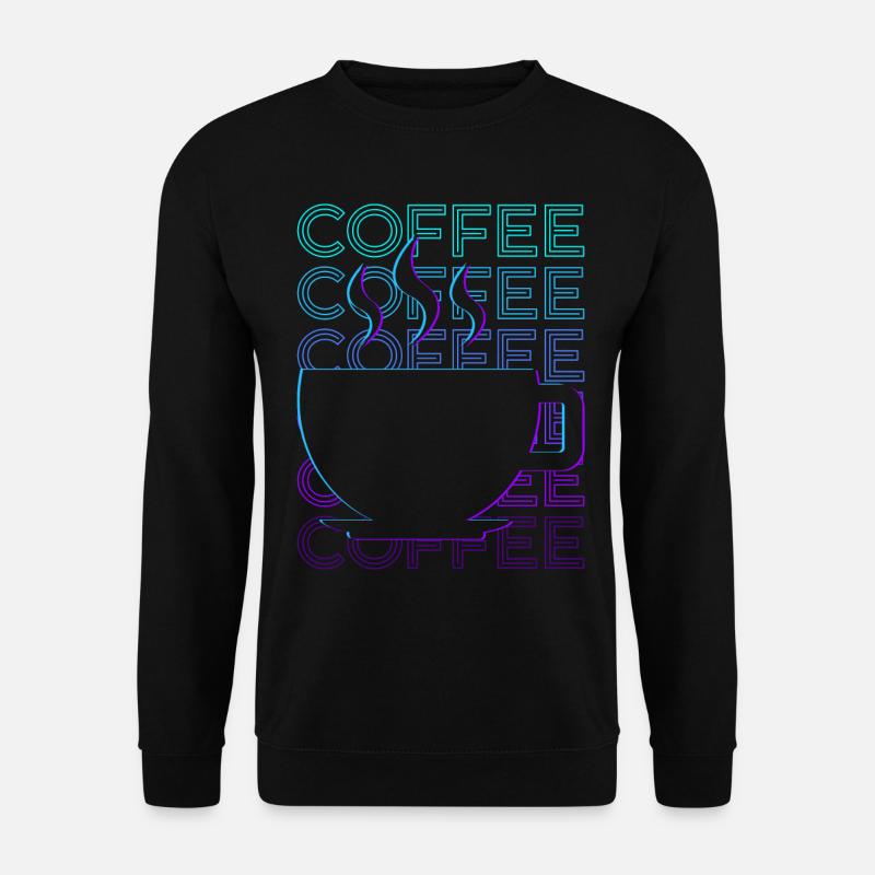 Coffee Retro Gift - Unisex Sweatshirt - black
