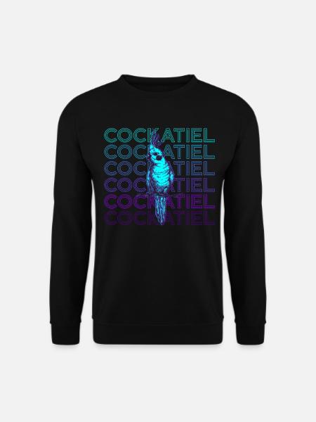 Cockatiel Retro Gift - Unisex Sweatshirt - black
