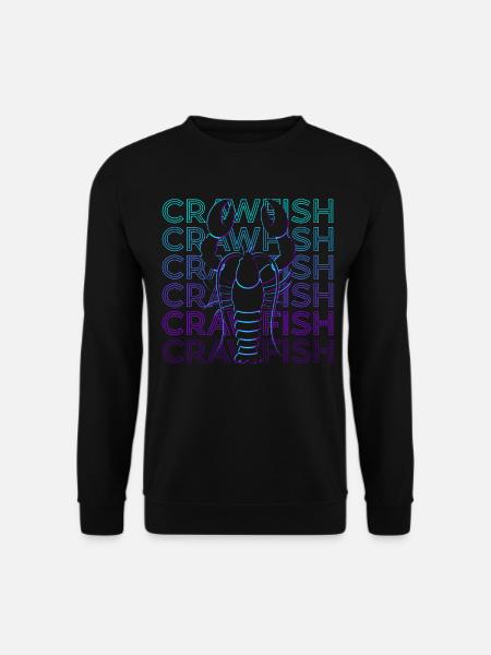 Crayfish Retro Gift - Unisex Sweatshirt - black