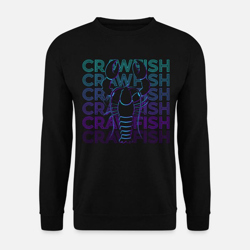Crayfish Retro Gift - Unisex Sweatshirt - black