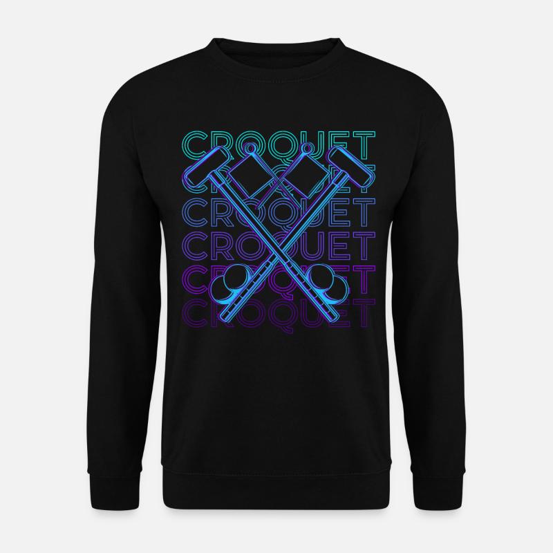 Croquet Player Retro Gift - Unisex Sweatshirt - black