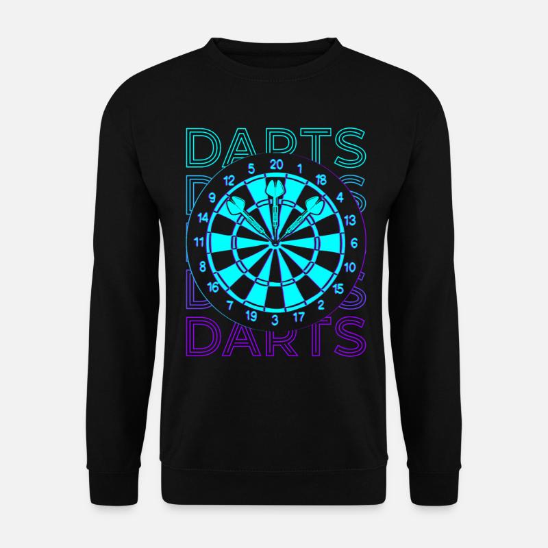 Darts Retro Gift - Unisex Sweatshirt - black