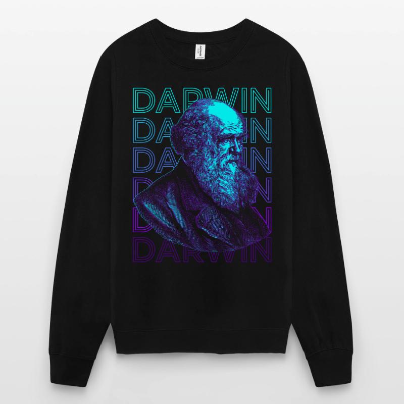 Charles Darwin Théorie de l’évolution Retro Gift Sweat-shirt Unisexe