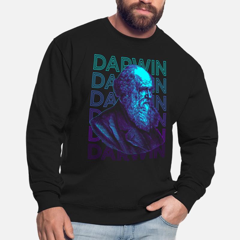 Charles Darwin Théorie de l’évolution Retro Gift Sweat-shirt Unisexe