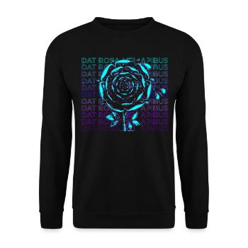 Dat Rosa Mel Apibus Rosicrucian Emblem Gift - Unisex Sweatshirt - black - Front - Alina (178cm) & Michal (187cm)