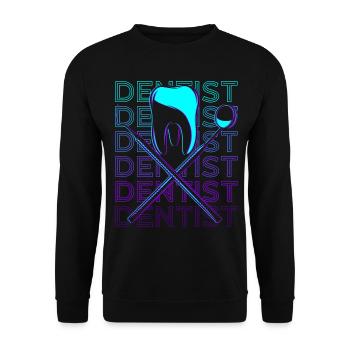 Dentiste Dentiste Dentiste Assistant Cadeau - Sweat-shirt Unisexe - noir - Devant - Alina (178cm) & Michal (187cm)