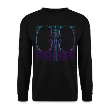 Dialyse-Techniker Hämodialyse Dialyse-Techniker Ge - Unisex Pullover - Schwarz - Vorne - Alina (178cm) & Michal (187cm)