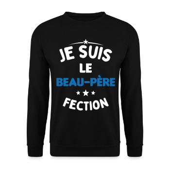 Je suis Le Beau Père-Fection - Sweat-shirt Unisexe - noir - Devant - Alina (178cm) & Michal (187cm)