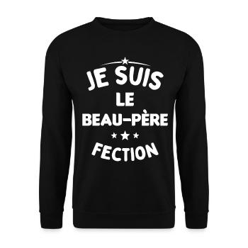 Je suis Le Beau Père-Fection - Sweat-shirt Unisexe - noir - Devant - Alina (178cm) & Michal (187cm)