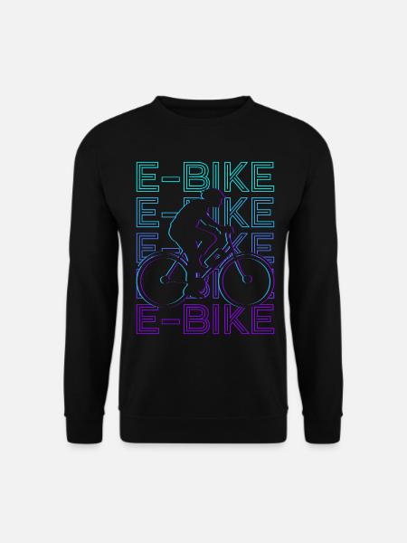 E-Bike E-Bike Retro Geschenk - Unisex Pullover - Schwarz