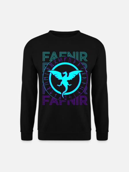 Fafnir Drache Wikinger Sigurd Nordische Myhtologie - Unisex Pullover - Schwarz