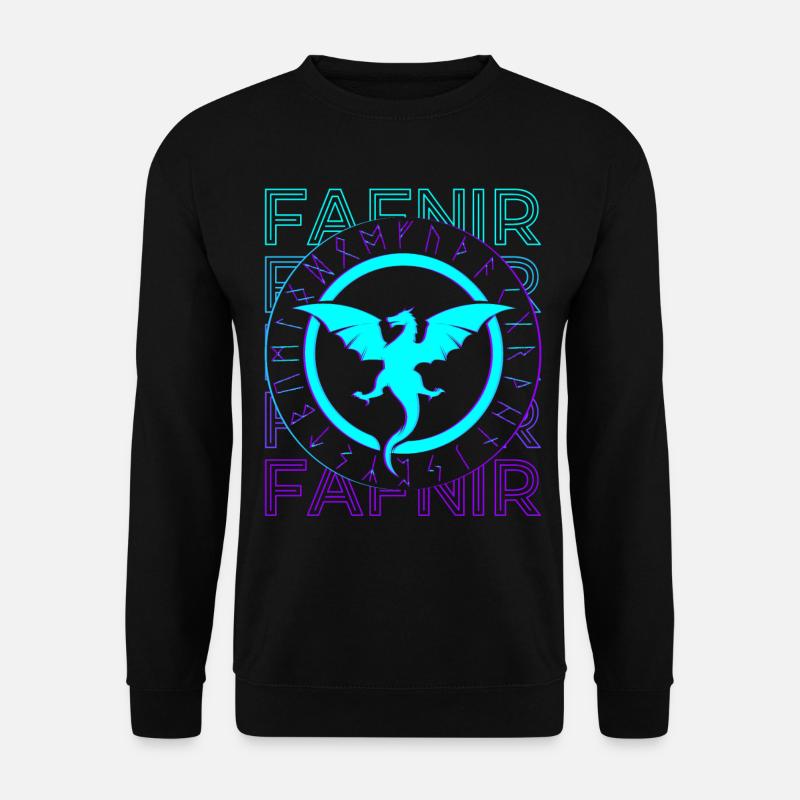 Fafnir Drache Wikinger Sigurd Nordische Myhtologie - Unisex Pullover - Schwarz