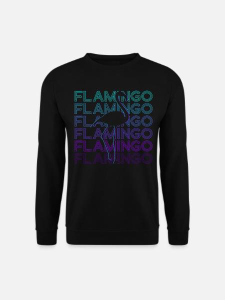 Flamingo Retro Gift - Unisex Sweatshirt - black