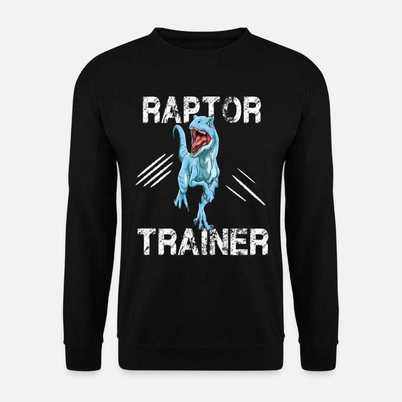 Raptor Trainer Dinosaurier Velociraptor Dino - Unisex Pullover - Schwarz