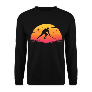 Sunrise Feldhockey - Unisex Pullover - Schwarz - Vorne - Alina (178cm) & Michal (187cm)