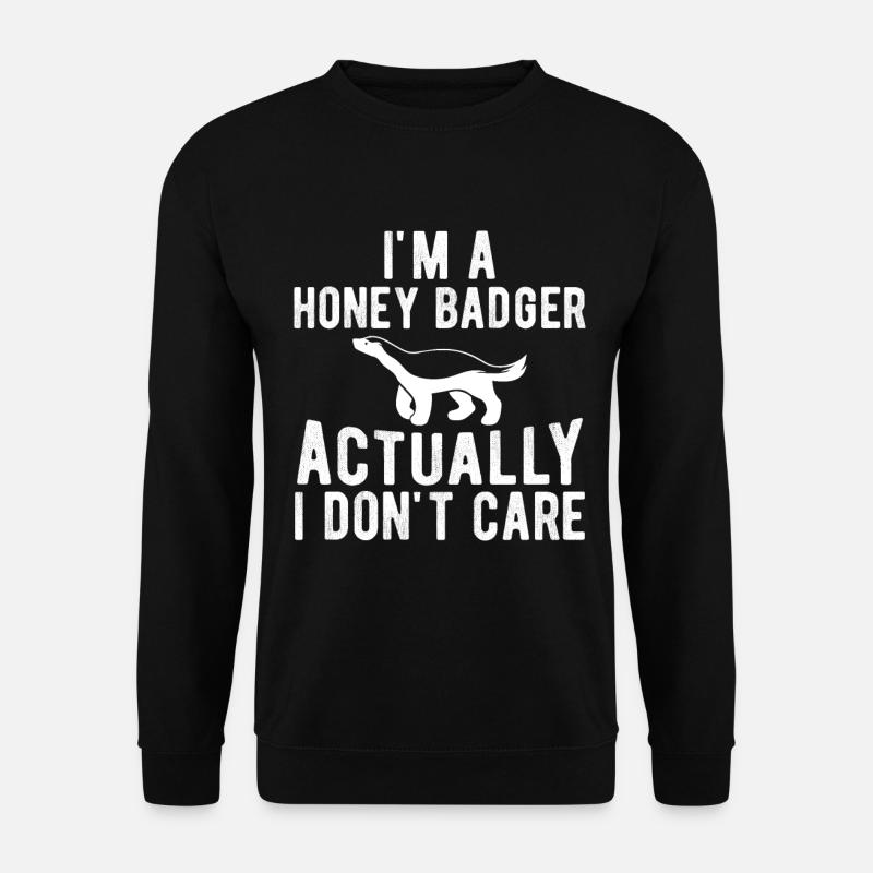 Funny honey badger - Unisex Sweatshirt - black