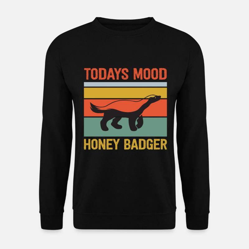 Lustiger Honigdachs - Unisex Pullover - Schwarz